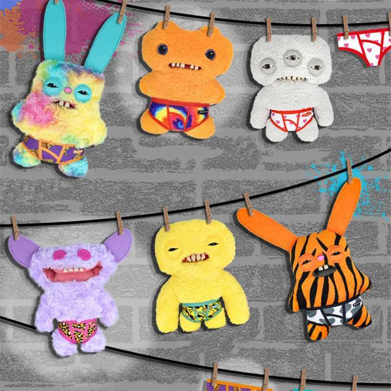 22cm Original Fuggler Plush Toys Funny Tooth Monster Annoyed Alien Crazy Rabbit Mcgoo Wide-Eyed Monster Plush Dolls Gifts for Kids G250901