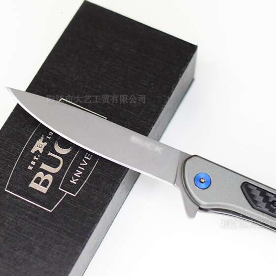 Stainless Steel Outdoor Folding High Hardness Pocket Knife Portable Camping Self-defense Titanium Alloy
