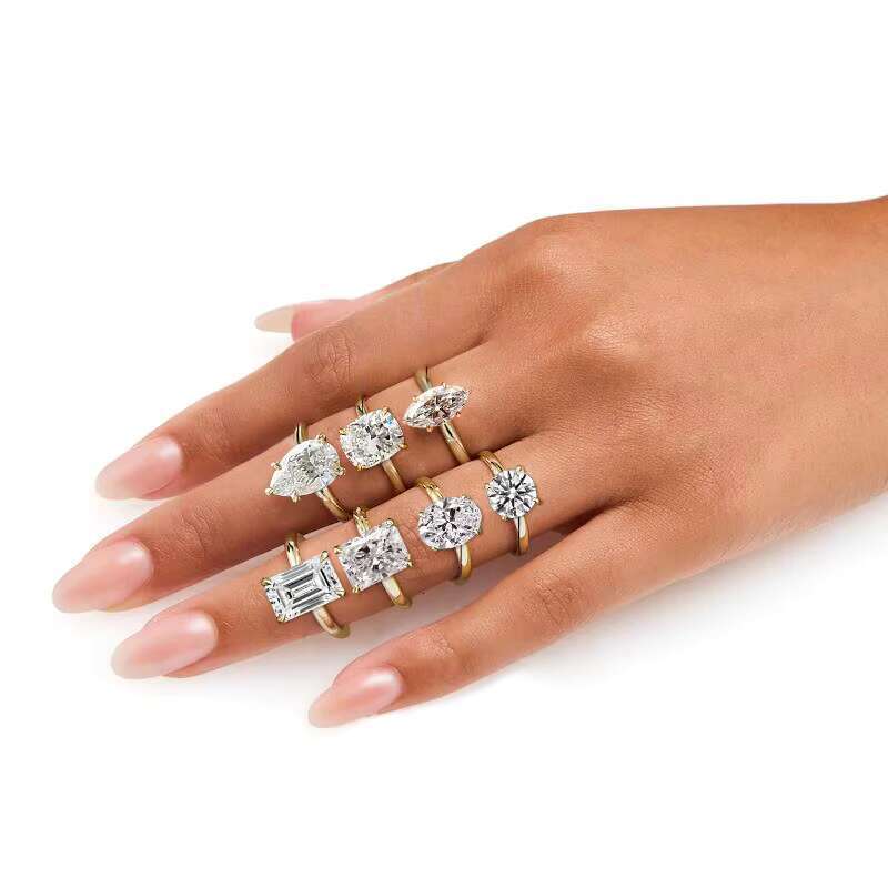 Starsgem Fine Jewelry Classic 4 Prong 1ct D VS1 IGI Lab Grown Diamond 10k 14k Solid Gold Engagement Solitaire Ring