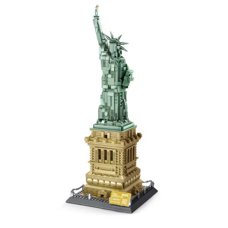1577PCS Architecture Statue of Liberty Large Collection Building Blocks Set Model Gift for Kids and Adults Compatible Y250627
