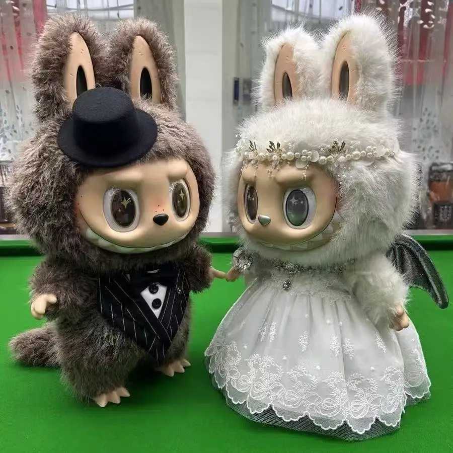 58cm Zimomo Decorations Comes Archangel Grand Leader Wedding Clothes Labubu Dolls Gifts Trendy Play Character T250627