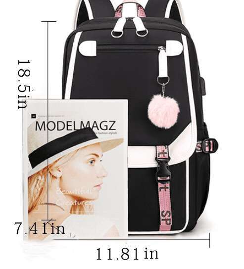 Demon Slayer anime schoolbag USB back support large-capacity student unisex high appearance level backpack