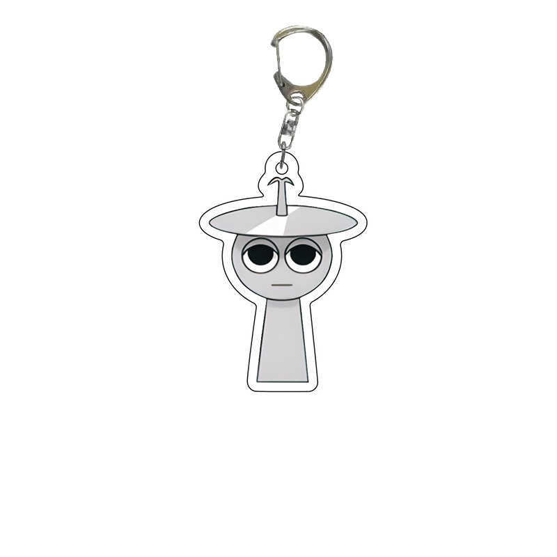 Q-version cartoon character acrylic keychain rhythm box pendant for anime and manga accessories games