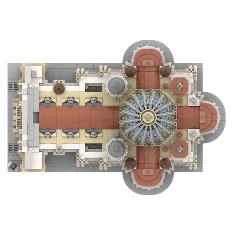 MOC Architecture Church St. Peters Basilica Castle Building Blocks Set Cathedral House Collection DIY Toys Children Kid Gifts Y250627
