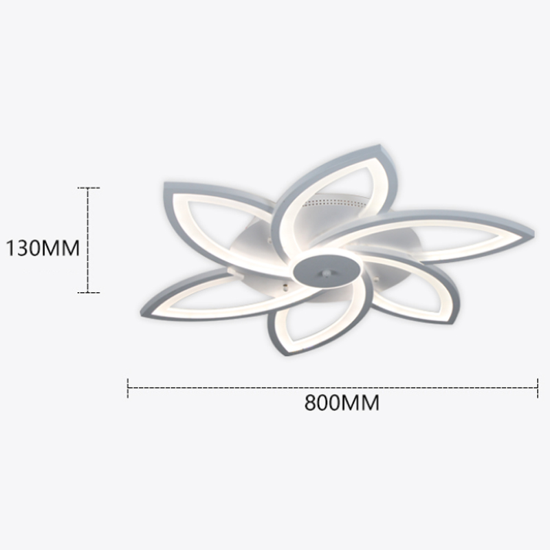 Luxury Nordic Ceiling Lamp - Adjustable Color Temp, Remote Control