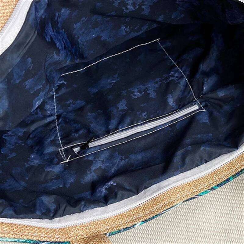 Women's Messenger Leaves Printed Canvas Handbags Large Capacity Totes 2022 Fashion Ladies Portable Zipper Beach Shoulder Bag