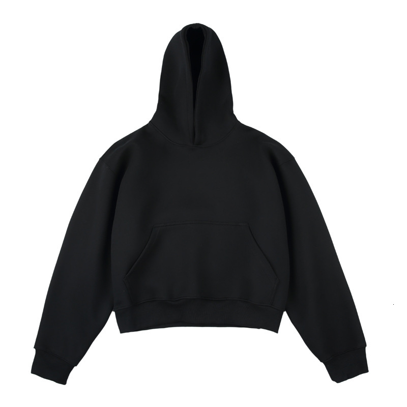 500G American High Street Cleanfit Short Oversized Hoodie Unisex Loose Thick Boxy Sweatshirt