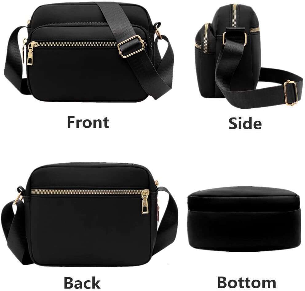 Small Nylon Crossbody Bags for Women, Messenger Bag Travel Purses and Waterproof Shoulder Handbags Pocketbooks