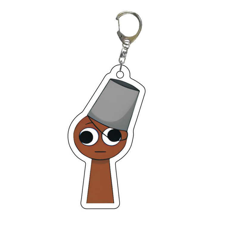 Q-version cartoon character acrylic keychain rhythm box pendant for anime and manga accessories games