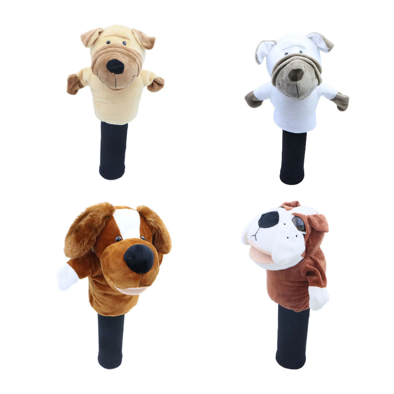 Cute Dog Animal Golf Club Covers Head Covers For Driver Fairway Golf Club Headcover For Golfer Lover Golf Accessories For Men 250628