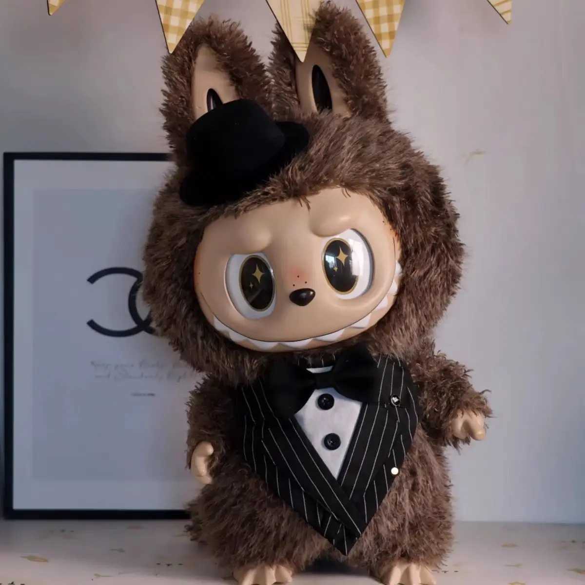 58cm Zimomo Decorations Comes Archangel Grand Leader Wedding Clothes Labubu Dolls Gifts Trendy Play Character T250627