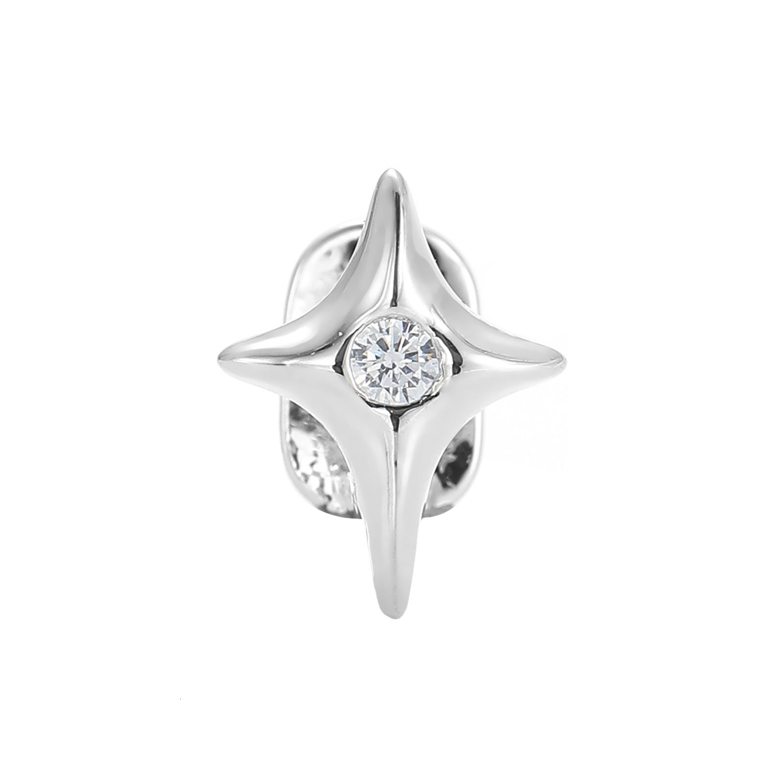 New Arrival 18K Gold Iced Out Star Pentagram Zircon Diamond Grillz Bling Hip Hop Creative Luxury Tooth Accessory