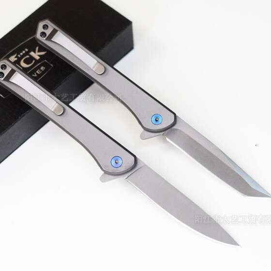 Stainless Steel Outdoor Folding High Hardness Pocket Knife Portable Camping Self-defense Titanium Alloy