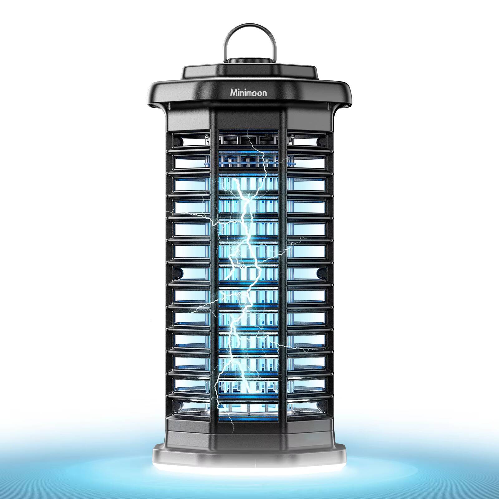 Minimoon Bug with LED Light 4200V Voltage Electric Mosquito Zapper Fly Trap Outdoor Yard Backyard Patio Camping i1