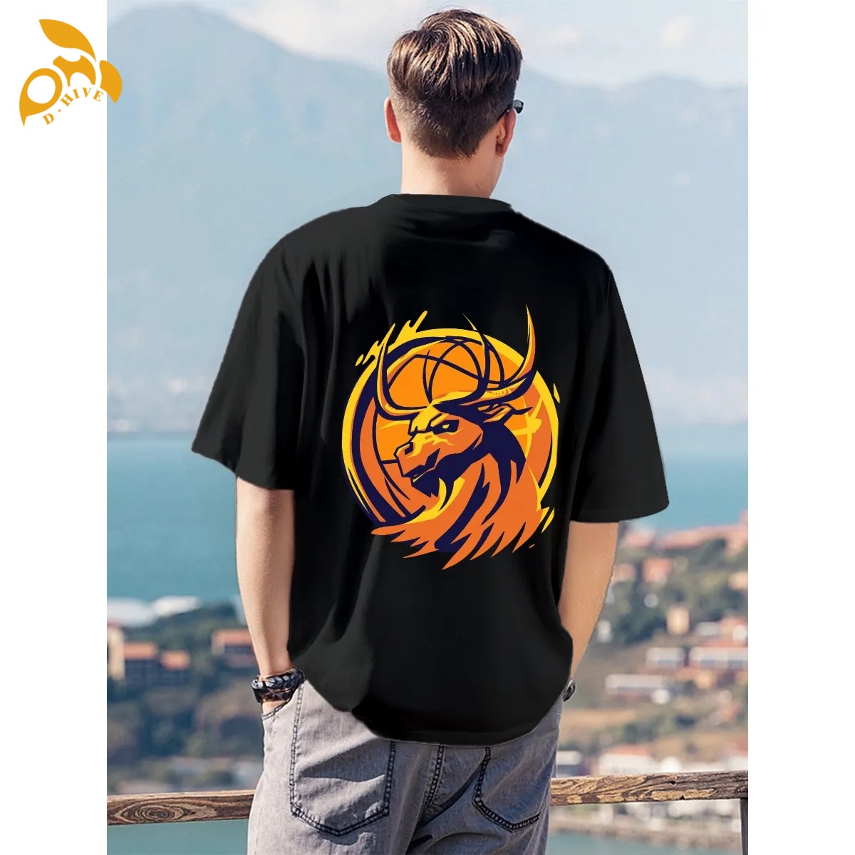 free shipping customized definition for Men's T-Shirts For The USA|180GSM Front & Back DTF high quality popular S-3XL comfortable