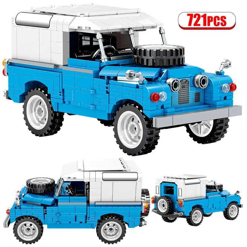 721 Pcs City Retro Mechanical Off Road Vehicle Building Block Roadster Racing Car Supercar Bricks Toys For Boys Children Gifts Y250627