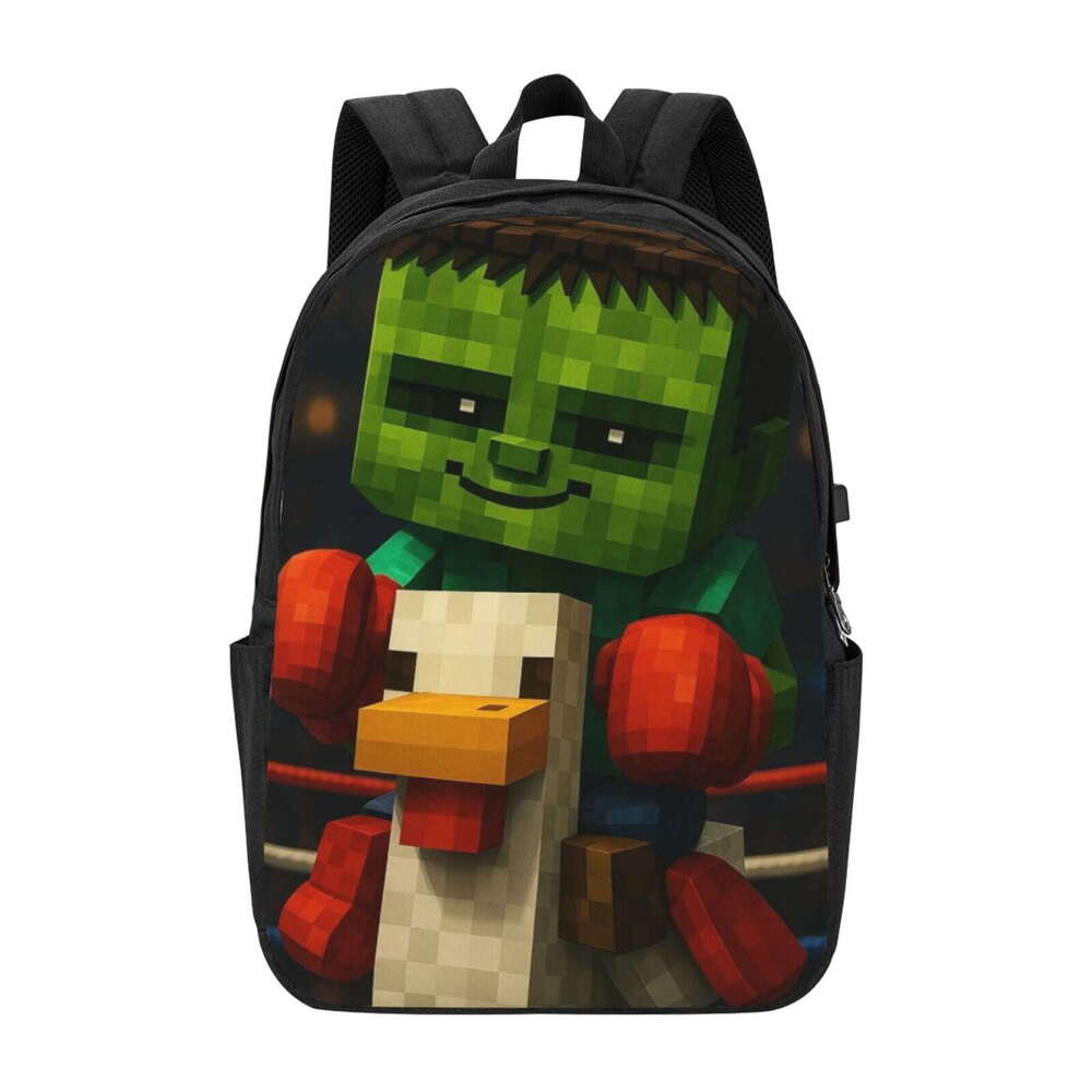 Chicken Jockey Laptop Backpack for Teen Women men 17 Inch Casual Daypack