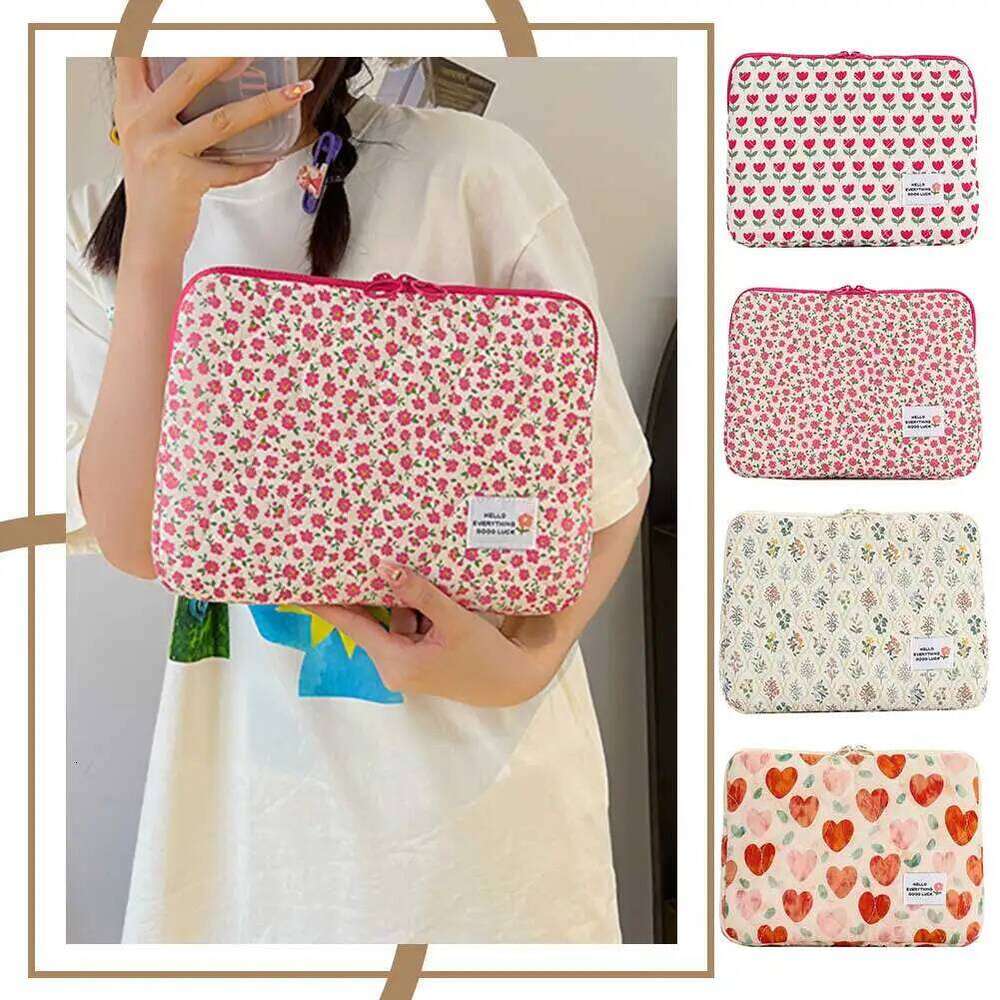 Computer Carrying Bag Protective Soft Padded Laptop Sleeve Polyester Vertical Case Fit for 14 in Notebook