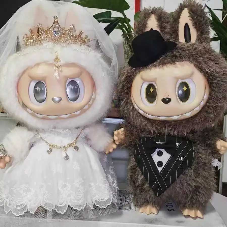 58cm Zimomo Decorations Comes Archangel Grand Leader Wedding Clothes Labubu Dolls Gifts Trendy Play Character T250627