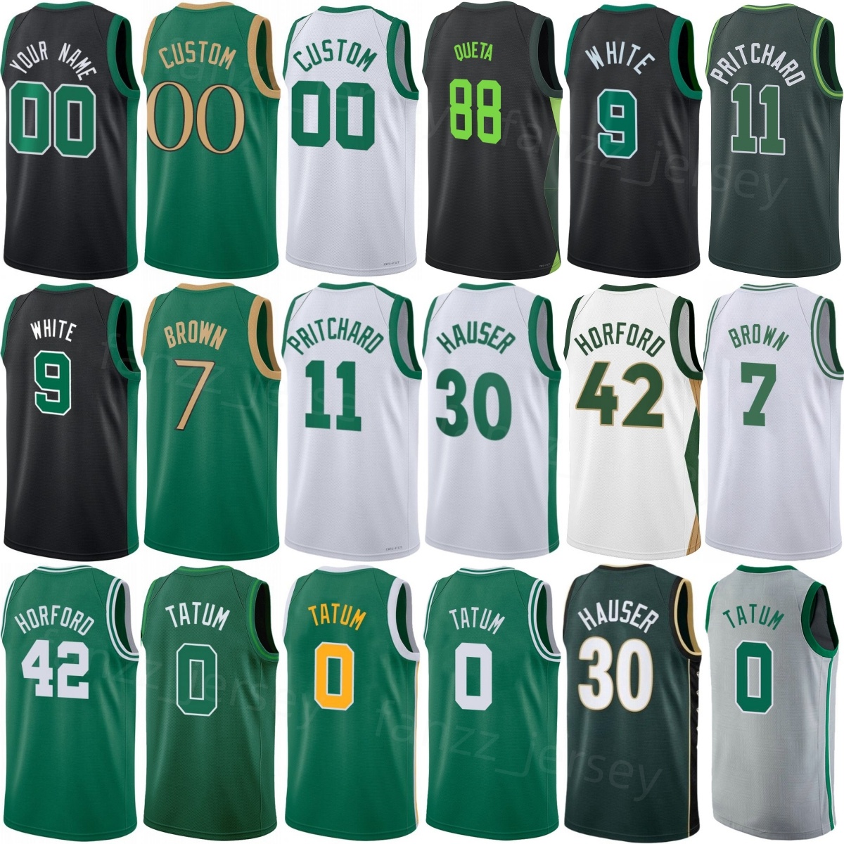 Print Hugo Gonzalez Jersey 28 Draft 25 26 Basketball Men Youth Women Anfernee Simons 1 Georges Niang 20 Jayson Tatum 0 Jaylen Brown 7 Derrick White 9 Payton Pritchard 11