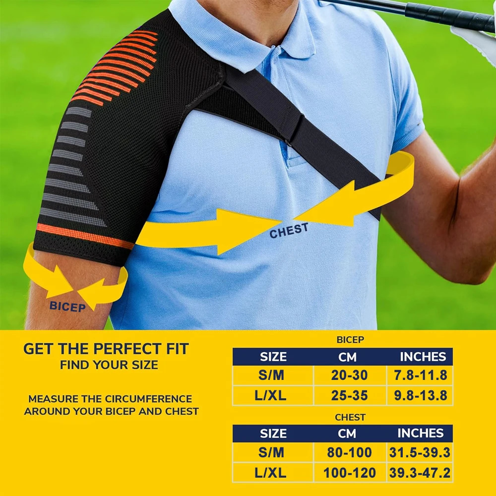 Compression Shoulder Brace | Shoulder Orthopedic Brace for Men Women | Torn Rotator Cuff Dislocation Other Shoulder Injuries 250628