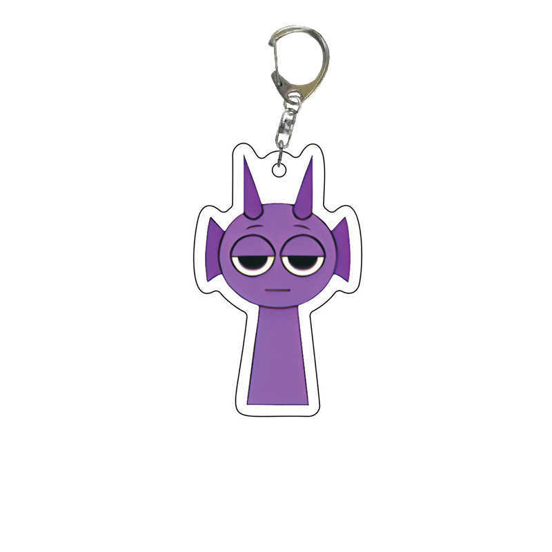 Q-version cartoon character acrylic keychain rhythm box pendant for anime and manga accessories games