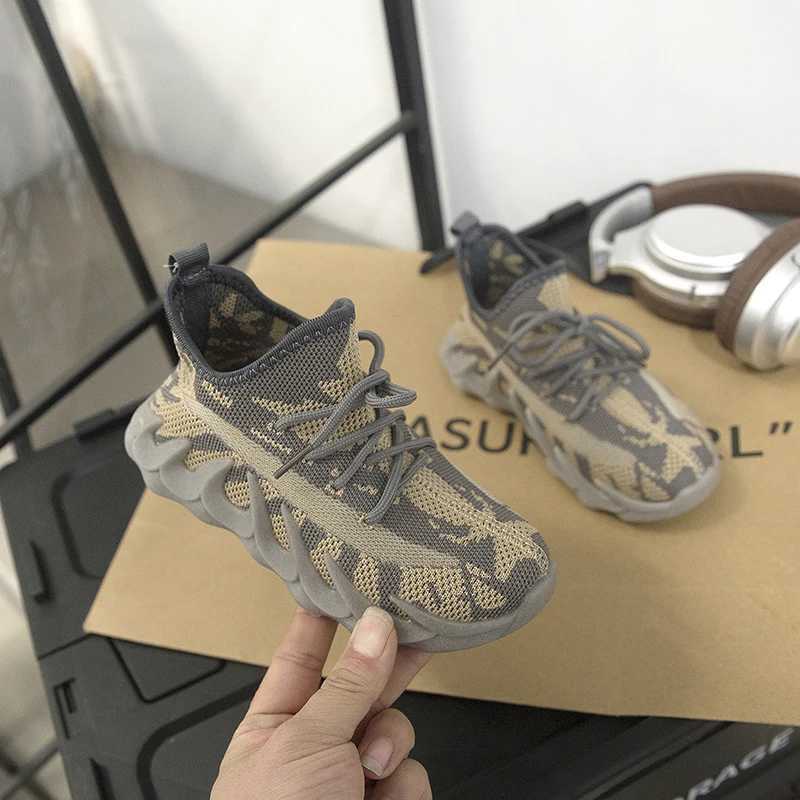 2025 Autumn Sles Boys Sneakers Childrens Shoes Breathable Mesh Shoes Fly Weaving Girls Casual Shoes Soft Sole Baby XJ250628