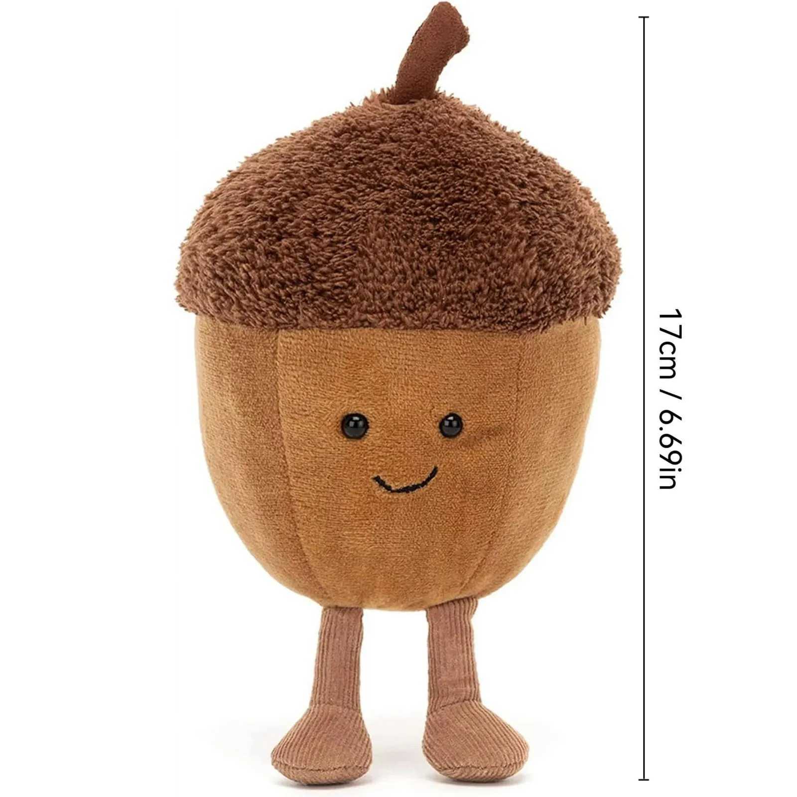 Acorn Plush Toys Kawaii Stuffed Dolls Cartoon Fruit Throw Pillow Adorable Home Decor Toys Birthday Gift For Kids X2506281