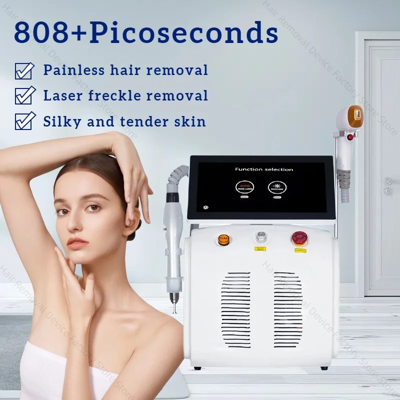 2 in 1 808NM Laser Hair Removal Device Laser Picosecond IPL Professional Diode Laser Hair Removal Tattoo Freckles Removal