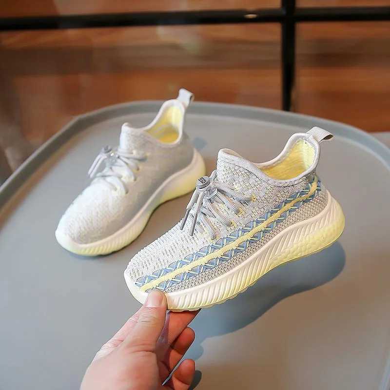 Kids Sneakers Sports Baby Soft Breathable Running Knitting Infant Teenage Boy Girl Lightweight Shoes Breathable Running Shoes XJ250628