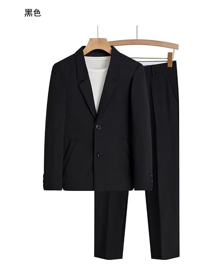 Spring and Autumn New Style Light Mature Wind Blazer Men Loose Trend DK Uniform Top Chic Handsome Suit Set