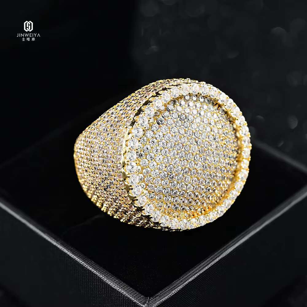 25MM Wide GRA Certified Diamond Tester for Sterling Silver White Gold VVS Moissanite Iced out HipHop Ring Pass