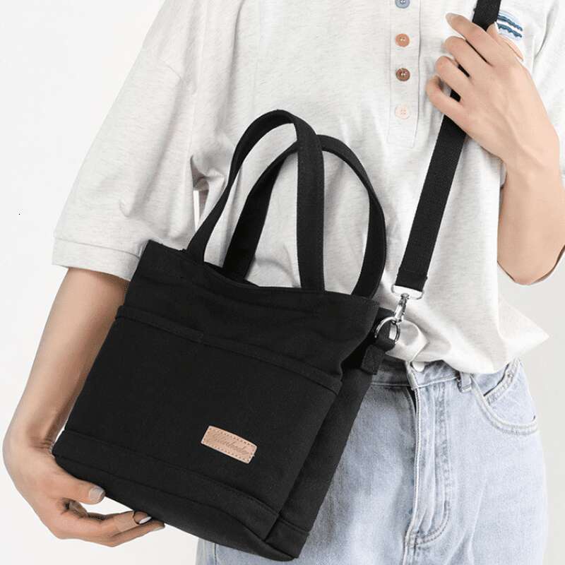 MAOYA Japan Style Women Canvas Handle Fashion Commuter Shoulder Large Capacity Student Working Versatile Crossbody Tote Bag