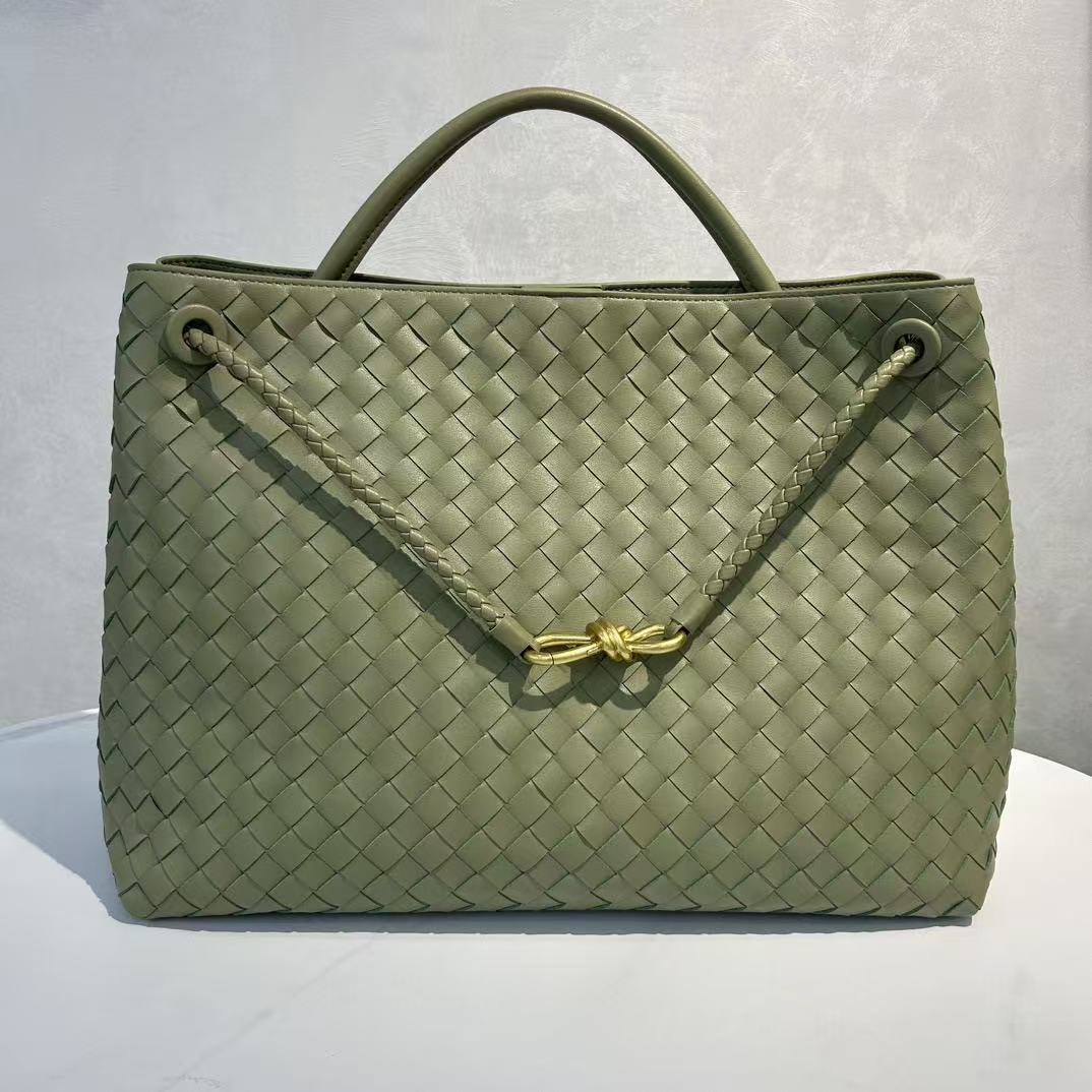 Designer Knitting Woven Top handle bag Large Brown Suede Tote Bag Handbag Crocodile leather with signature knot detail and sliding cross-body strap Mutil Size 111