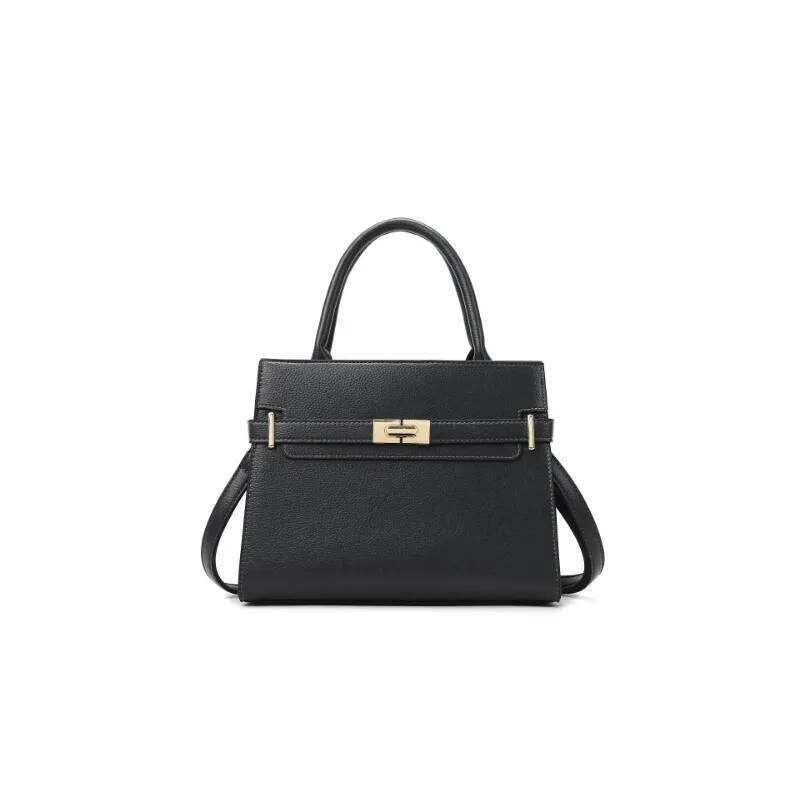 Women's soft leather handbag simple small square casual women's bucket fashionable single shoulder crossbody bag