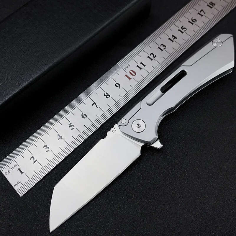 New Outdoor D2 Steel Folding High Hardness Self-defense Pocket Multi-functional Sharp Fruit Knife Tool
