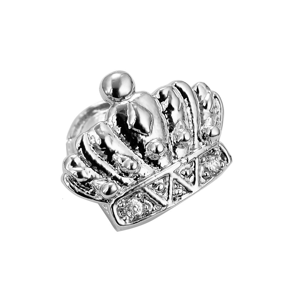 new arrival crown single gold tooth halloween teeth grillz iced out rapper hip hop bling accessories Pass the diamond tester