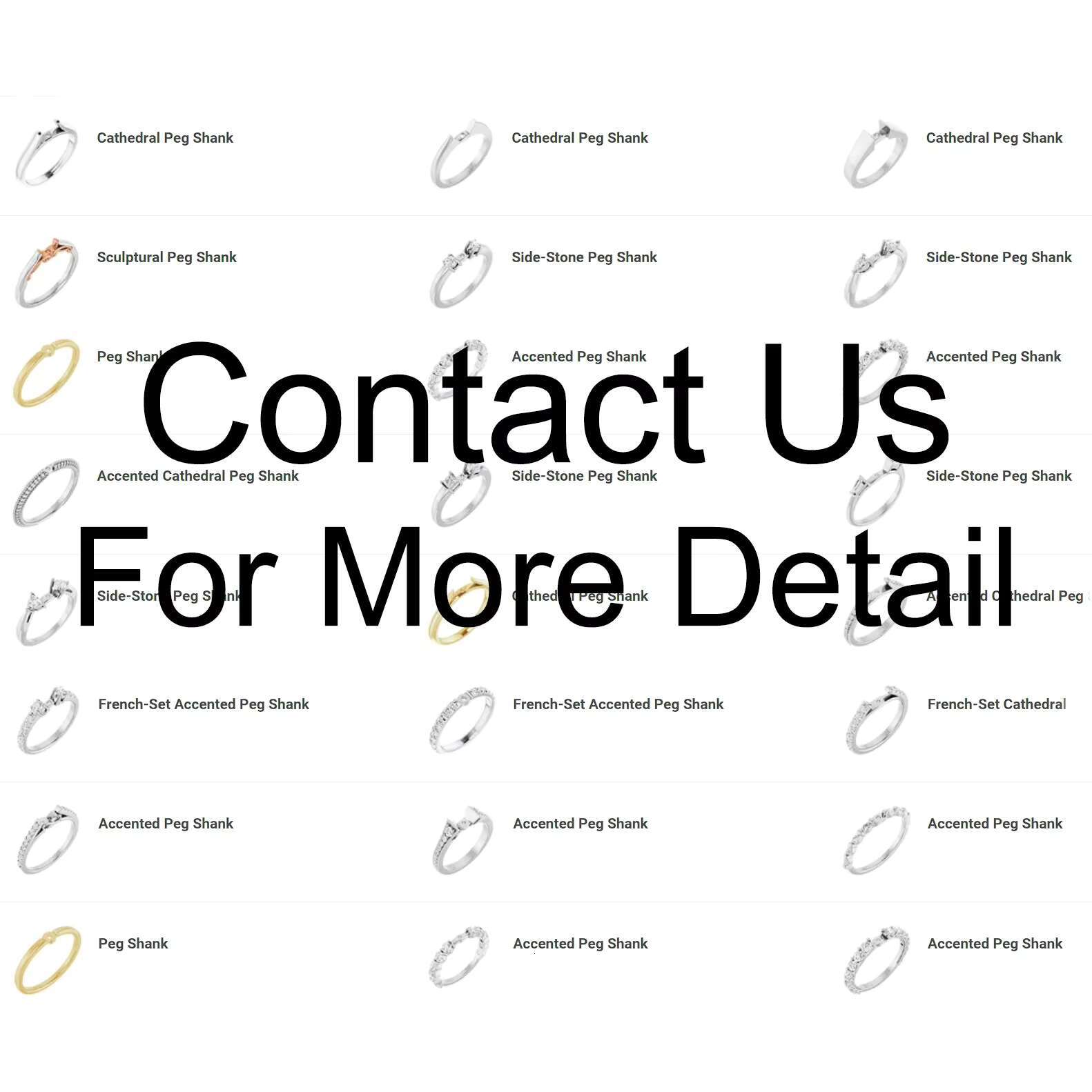 Attract Buyers With Shanks Magnetic Ring Builder Design Engagement Ring Set Premium Silver Moissanite Display Sample Kit