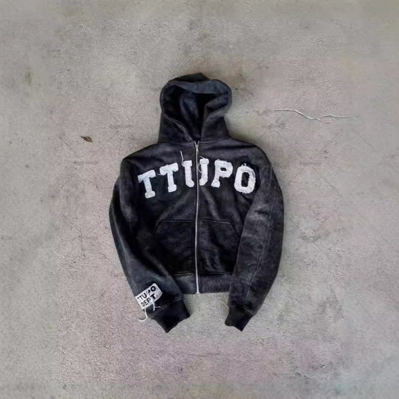 AutumnWinter American High Street Y2K Trendy Brand Letter Printed Casual Couple Hoodie 250627