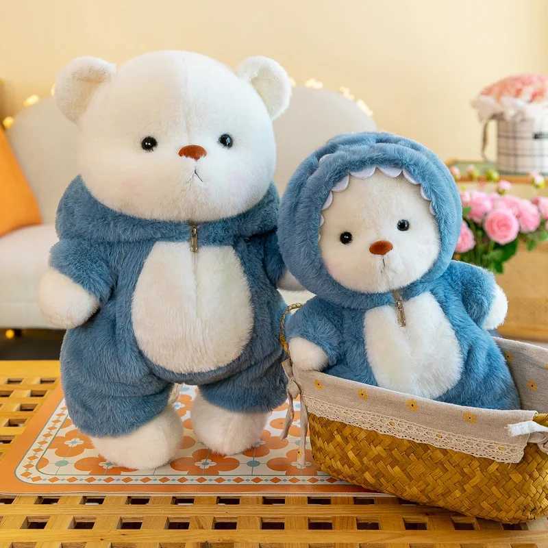 Kawaii Bear Plush Toy stuffed Animals Teddy Bear Wear Suit Soft Doll Birthday Christmas Gifts for Boy Girl Y250627