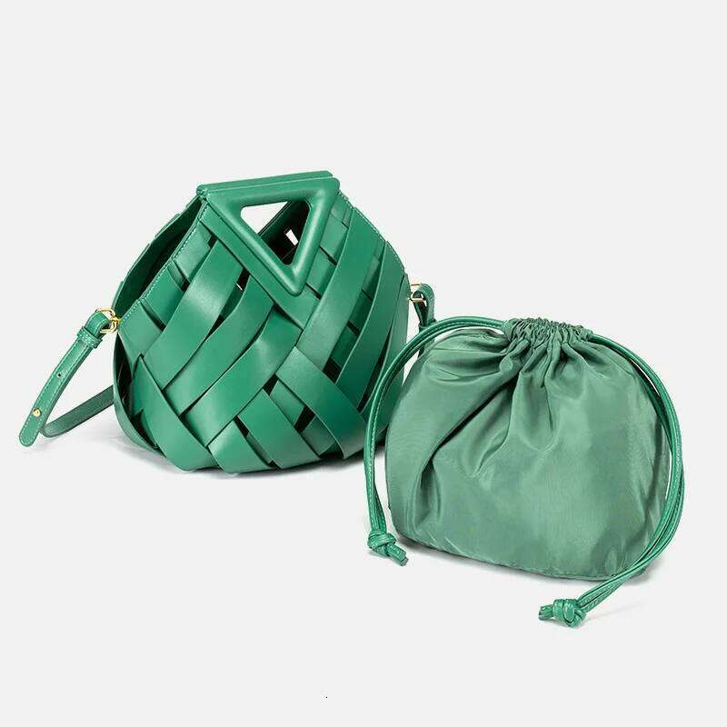 Women's Bags Designer Trendy Women Woven Top Handle Purses And Handbags Fashion Crossbody Shoulder Bag High Quality PU Tote Travel Phone Purse