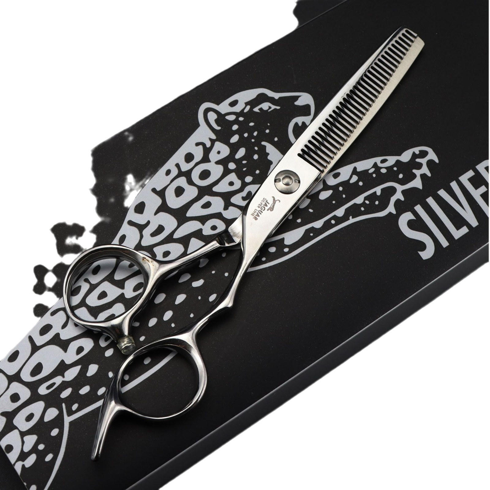 6.0inch German Thick Circle HQ-01 Leopard Style Hairdressing Scissors Haircut Scissors Flat Scissors Bangs Scissors Thinning Scissors