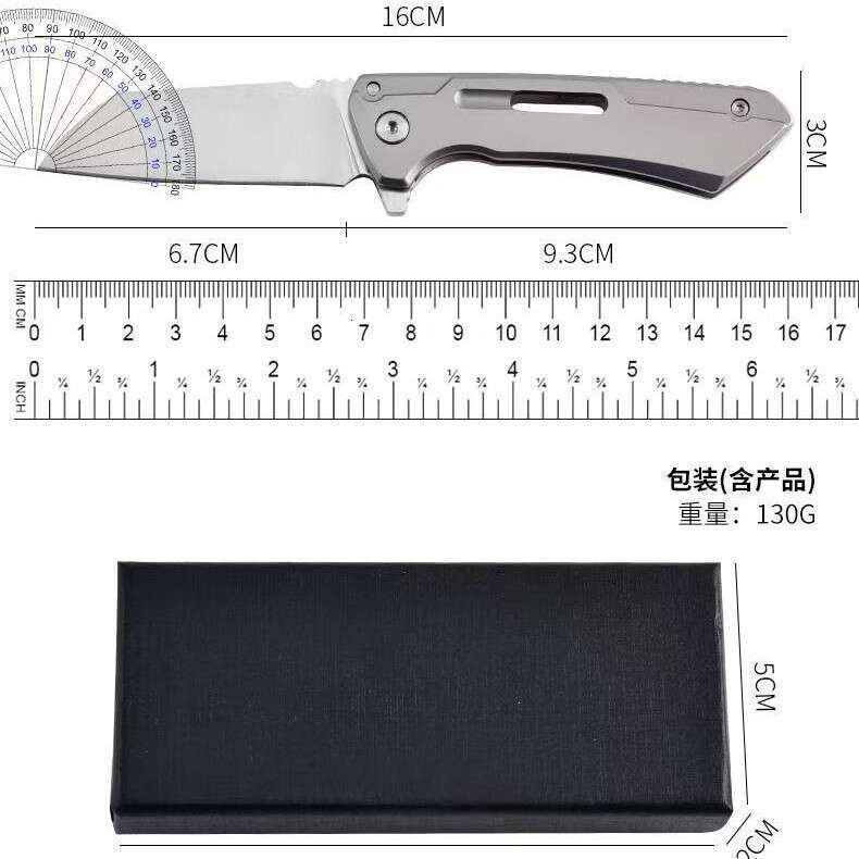New Outdoor D2 Steel Folding High Hardness Self-defense Pocket Multi-functional Sharp Fruit Knife Tool