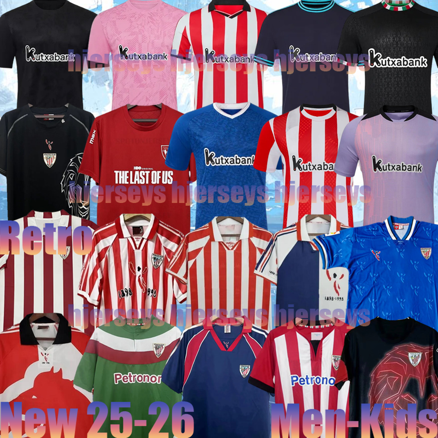 25 26 bilbao Football Shirts retro 84 95 97 01 03 08 11 12 Centenary Athletic Soccer Jerseys 24 2025 WILLIAMS O.SANCET YURI A. DJALO SIMON Men Uniforms Kids Kits Sets 3XL 4XL