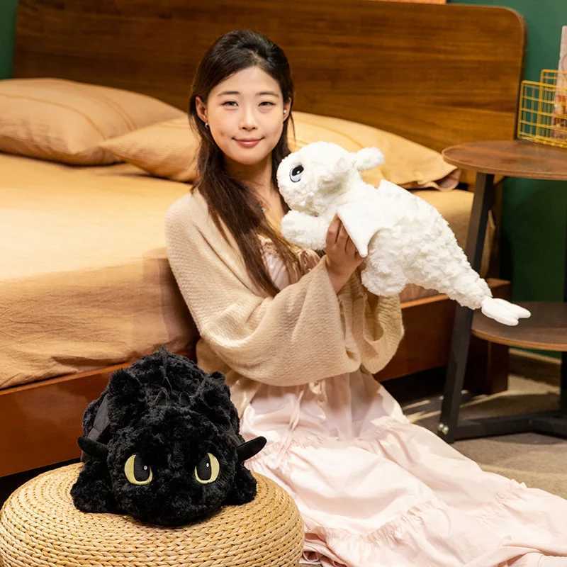 Toothless Dragon Plush Toy Kawaii Cartoon Dragon Plushie Anime Soft Stuffed Doll Home Decor Sleeping Pillow Kid Gift X250628