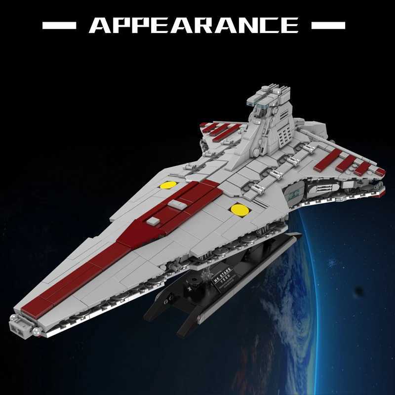 Mould King 21074 Star Plan Building Block The MOC Republic Attack Cruiser Model Assembly Star Fighter Toys Kids Christmas Gift R250627