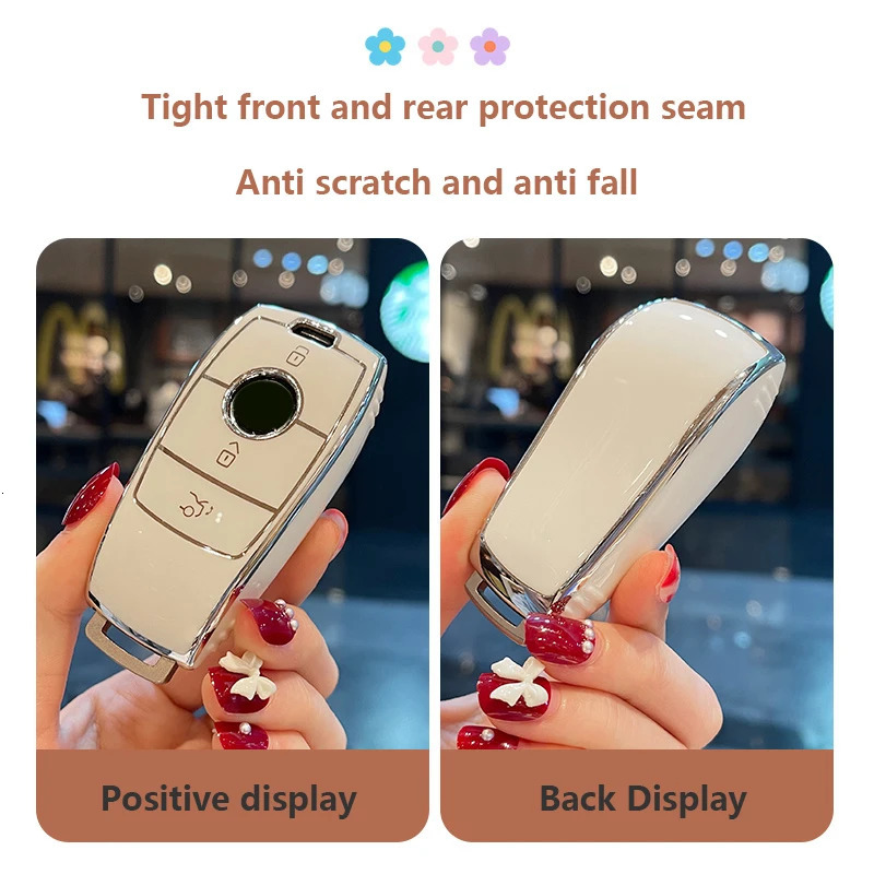 TPU Car Remote Key Case Cover Shell Fob For A C E S G Class GLC CLE CLA GLB GLS W177 W205 W213 W222 X167 AMG 250628