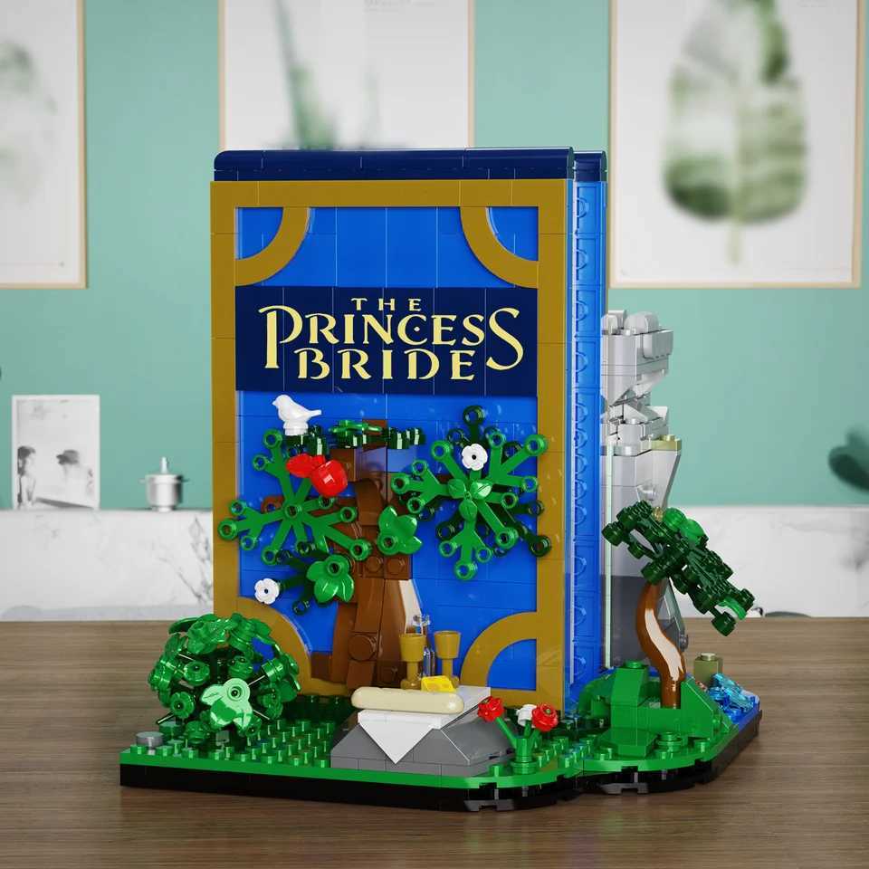 Princess Story Book Building Blocks Set Dream Bride 3Diorama Book Model Bricks Toys Lovely Decor Birthday Gifts for Kids Girls Y250627