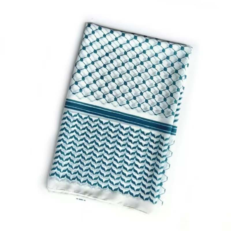 T1090 headscarf new chiffon printed plaid scarf Middle Eastern headscarf