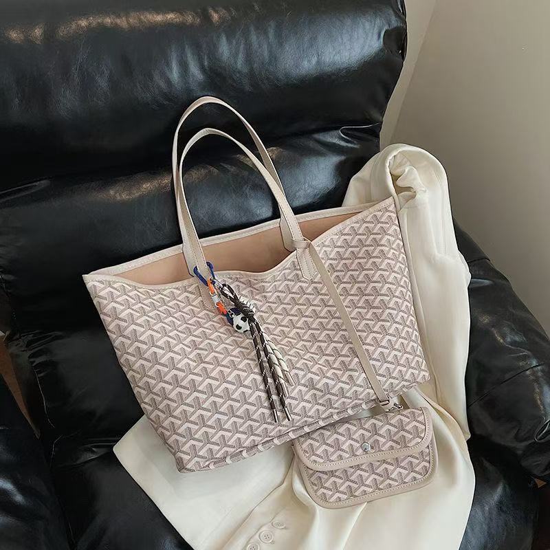 2025 Designer bag tote bag double-sided dual-use calf leather tote bag shopping bag single shoulder handbag mini women's green version beach bag 